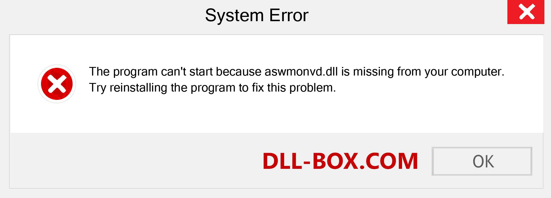 aswmonvd.dll file is missing?. Download for Windows 7, 8, 10 - Fix  aswmonvd dll Missing Error on Windows, photos, images
